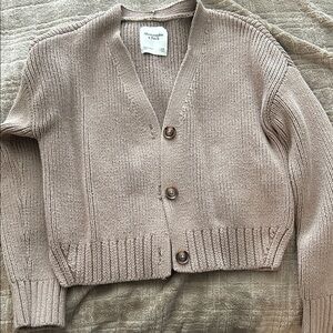 Abercrombie & Fitch Women's Brown Cardigan Sweater